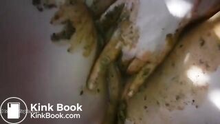 Amateur Couple having messy Scat Sex in front of a Cam