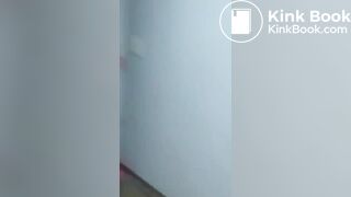 Korean girl caught on the toilet