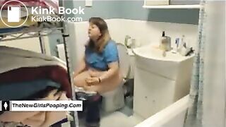 Compilation of mature ladies shitting on the toilet