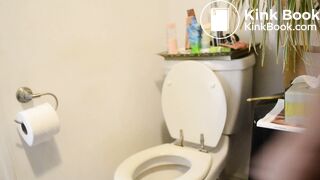 Nice Girl Drops a long poop!