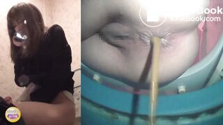 Japanese Girl Diarrhea on Toilet (60FPS)