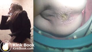 Japanese Girl Diarrhea on Toilet (60FPS)
