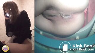 Japanese Girl Diarrhea on Toilet (60FPS)