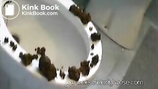She really enjoys playing with her shit!