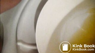 Dutch student pushes one out on the toilet for us