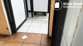 Spy toilet in gas station farts