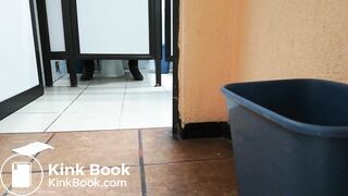 Spy toilet in gas station farts