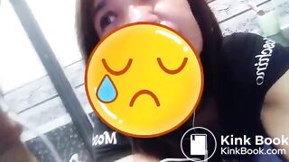 Indonesian girl working abroad sensually poop