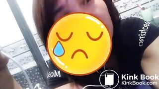 Indonesian girl working abroad sensually poop