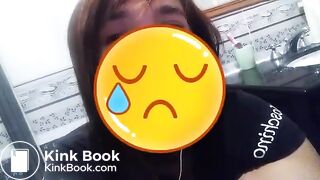 Indonesian girl working abroad sensually poop