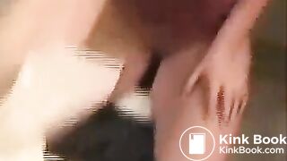 Hot redhead shitting