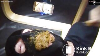 He literally eats her big nasty shit.