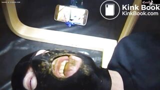 He literally eats her big nasty shit.