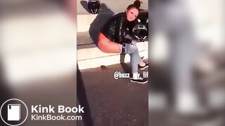 Sexy teen public pooping - video 6