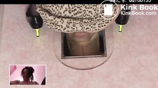 Slave eat faster than mistress's fast shit