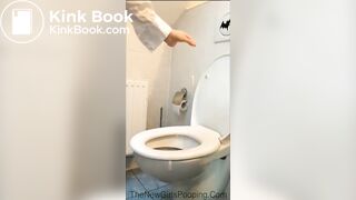 Shitting on toilet - video 7