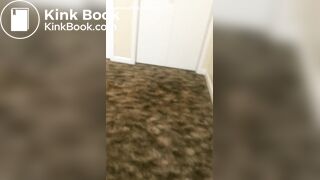 Ebony Bbw Blasting shit on Carpet/Wall