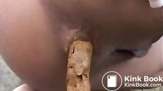 Beauty takes a big creamy shit