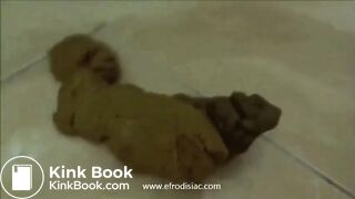 Compilation of hot black chick taking massive shits