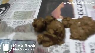 Compilation of hot black chick taking massive shits