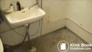 Super Horny MILF Blasts Wall And Sink With Nasty Enema