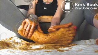 Sexy brunette and poopburger & more