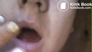 GIRL TOOK A TRIP TO THE TOILET