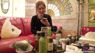 Girl eating, pooping and fucking after