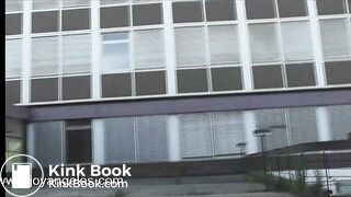 Blonde Girl Sexy Shit Outside