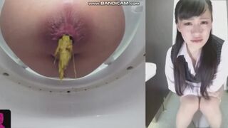 Asian woman take a big load