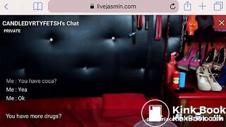 Latina Brushes Her teeth with shit for money