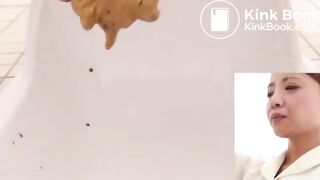 Unusual combination of hard and soft poop