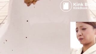 Unusual combination of hard and soft poop