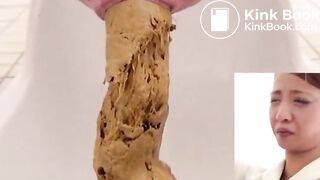 Unusual combination of hard and soft poop