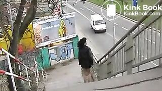 she fills her knickers in public