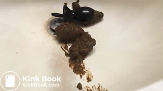 Perfect scat pig. I want her shit into my mouth!