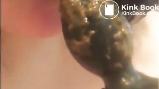 Perfect scat pig. I want her shit into my mouth!