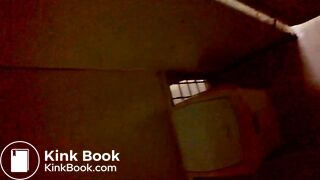 Voyeur toilet. Pissing and eventually shitting