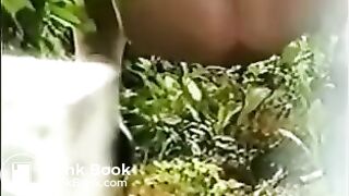 Girl pooping outdoor - video 5