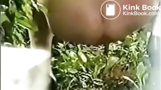 Girl pooping outdoor - video 5
