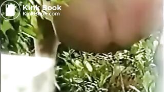 Girl pooping outdoor - video 5