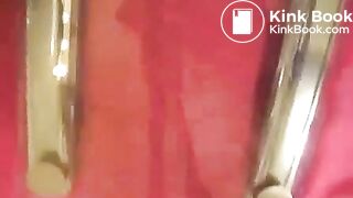 Huge load of creamy soft shit in a container