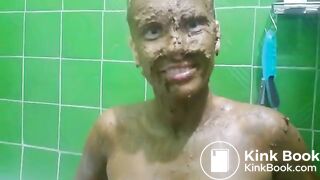 Full body and face shit smear