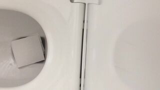 Diarrhea on public toilet
