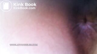 girl shitting in toilet close up