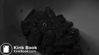 Cute Girl School Swimsuit Pooping Enema