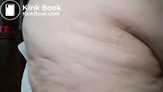 BBW doggy style poop