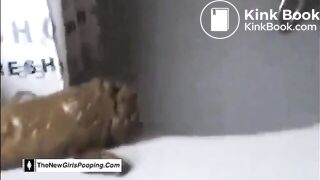 pretty girl shitting nice huge turd