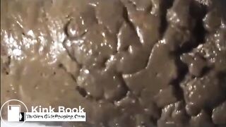 pretty girl shitting nice huge turd