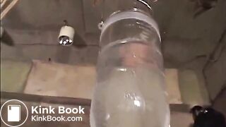 Suspended Bondage Enema & Pooping Cute Girl